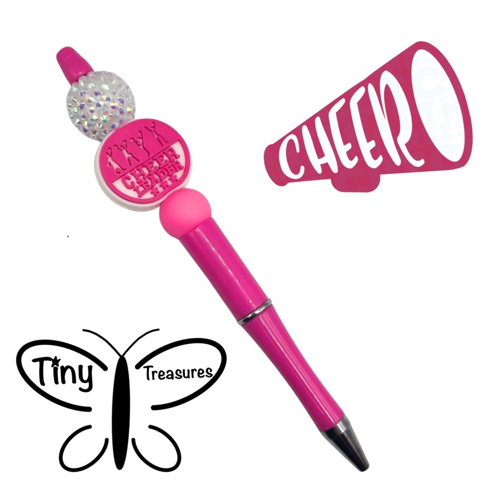 📣Cheerleader Beaded Pen+one refill📣